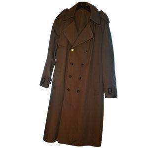 London Fog Mens Trench coat,  Size 46 regular Long Gray